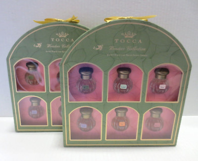 TOCCA WONDERS COLLECTION MINI PERFUME DELUXE SET EDP 6x0.17 OZ BOXED 2PCS LOT