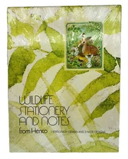 NOS Vintage 1970’s HENCO Wildlife Stationary & Notes Cute Animals New Sealed