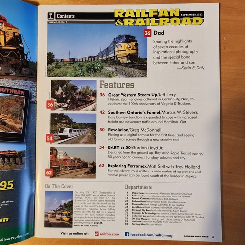 Railroad Model Craftsman & Railfan & Railroad Magazines Sept 2022 EuDaly C&O - Picture 3 of 17