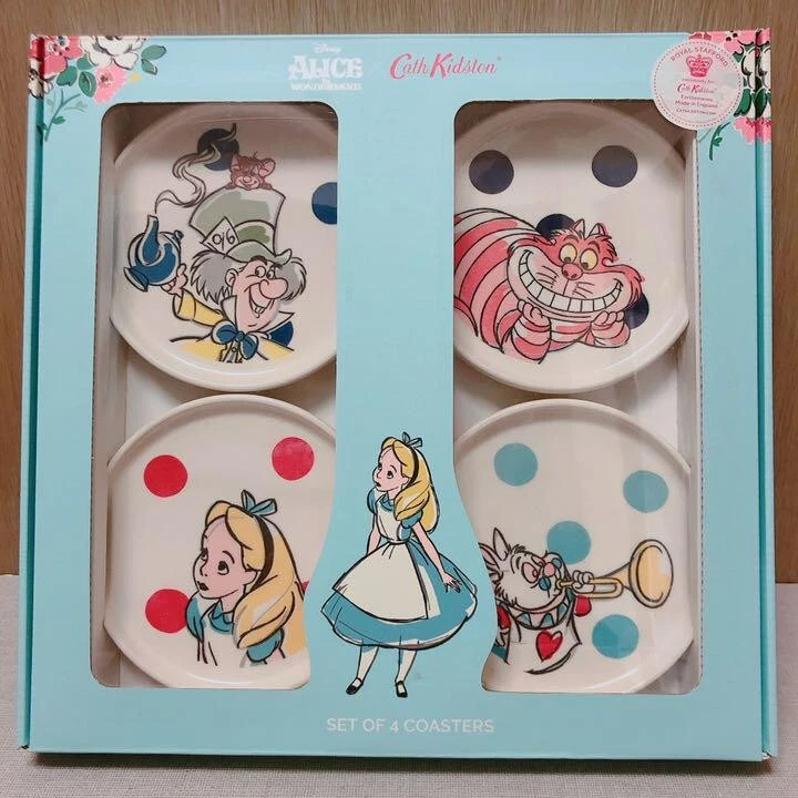 Disney Cath Kidston Alice in Wonderland coaster 4set