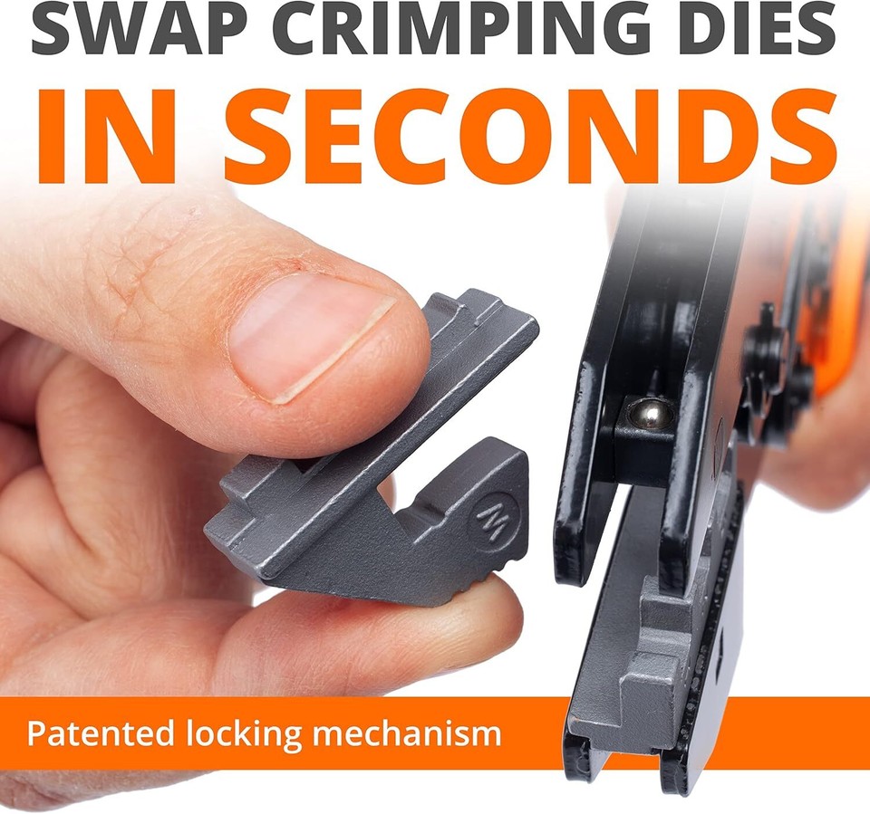 Wirefy Crimping Tool Set 5 PCS Ratcheting Wire Crimper For Heat