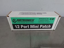 NEW Ortronics OR-851004775 568A CAT 5 12 Port Mini Patch Panel Terminals T568A