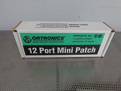 NEW Ortronics OR-851004775 568A CAT 5 12 Port Mini Patch Panel Terminals T568A