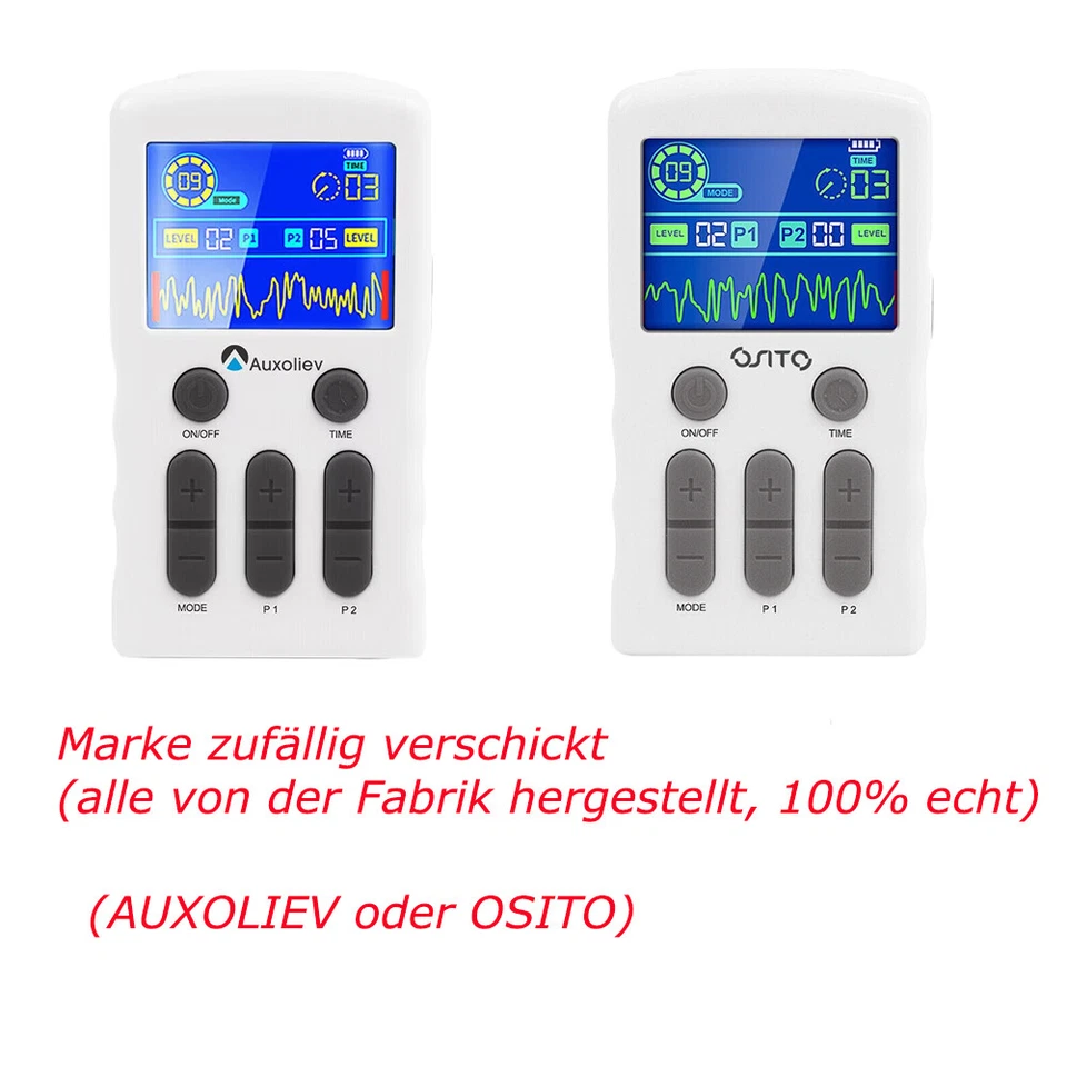 Wiederaufladbar TENS Gerät EMS Reizstromgerät Neurotherapie SCHMERZLINDERUNG - Bild 2 von 4