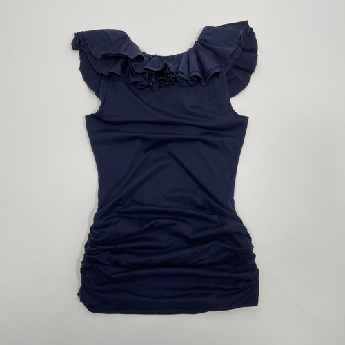 Polo Ralph Lauren Sport Ruffle Front Top Womens X-Small I XS - Picture 11 of 14