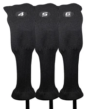 SPECIAL LISITING Majek All Hybrid Black Neoprene Acrylic #4, 5, 6 Headcover Set
