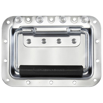 Penn Elcom H7165Z Riveted Recessed Cabinet Handle Steel Extended Rubber Grip