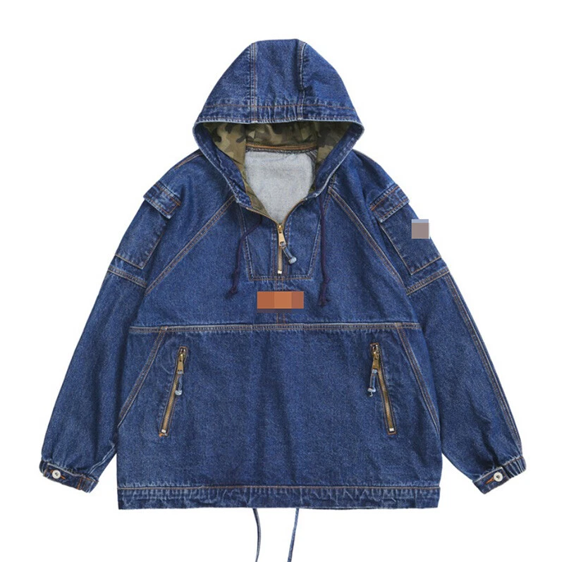Plus size anorak jacket with hood sale