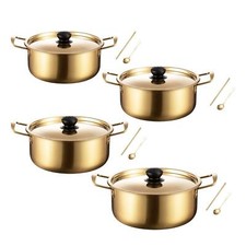 Korea Ramen Pot with Cover Multifunction Double Handle Kimchi Soup Pot Ramyun