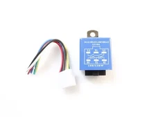 12V Dual Head Lamp Relay 400 Watt 6 Blade Socket Unit Fits  Jeep Car Van #18B5