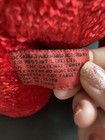 Vintage Russ International Plush Red Chenille Valentines Love Heart Teddy Bear  — photo 8