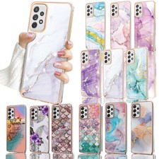 For Samsung A35 A25 A14 A54 A34 A53 A73 A13 Case Marble pattern galaxy Cover