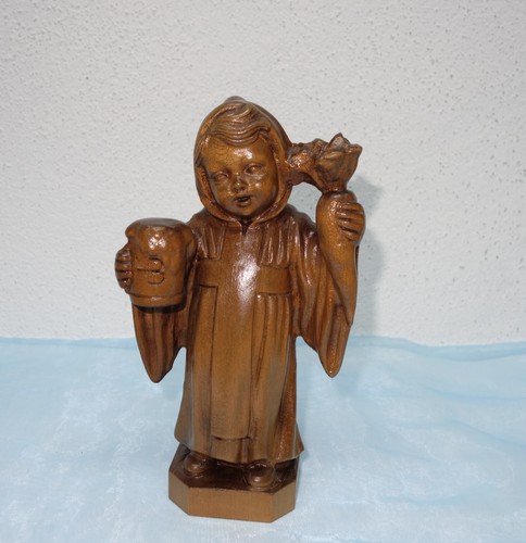 Antiguo Múnich, Kindl de Múnich - talla de madera / Kindl de Múnich con jarra HB - Imagen 3 de 7