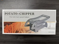 2 Steel Edges Potato Chipper Chip Chopper Cutter Slicer Maker French Fries US