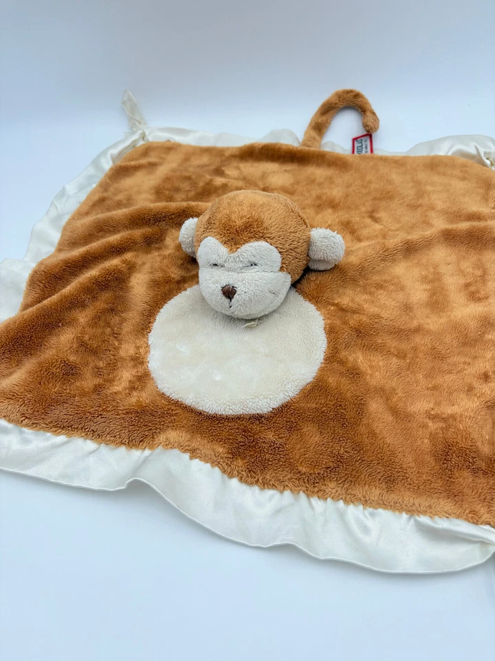 Douglas Monkey Lovey Security Blanket Satin Knot Twists 1341.1 - Image 3 of 4