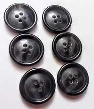 5/8" Dark Gray Heavy Craft/Clothing Buttons