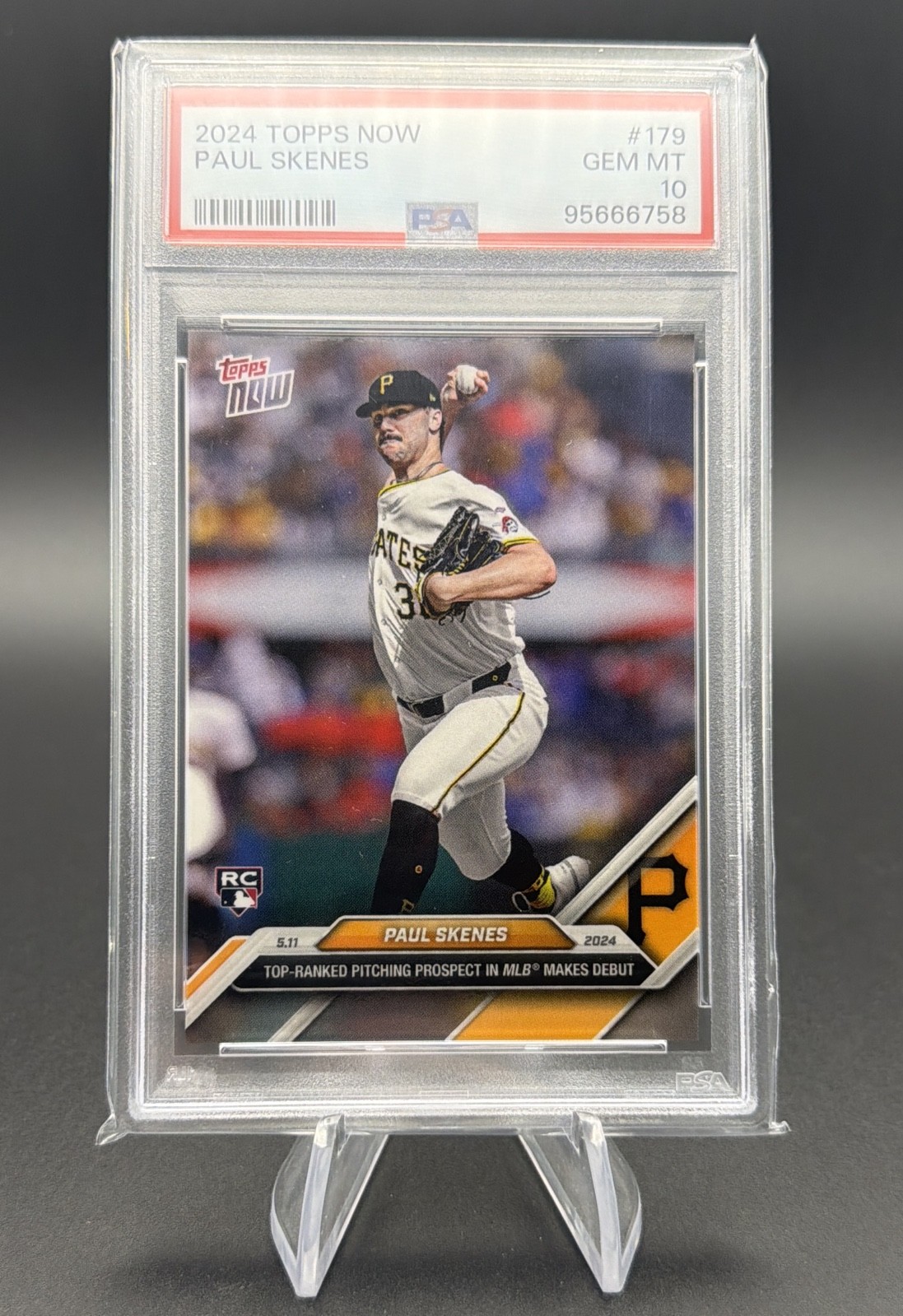 2024 Topps Now - Paul Skenes #179 /24463 (RC) view 1