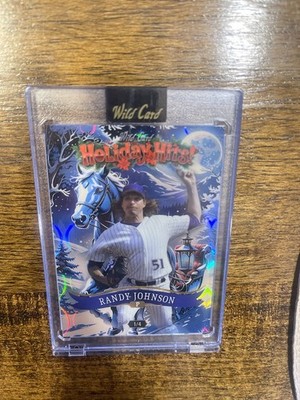 2025 Wild Card Holiday Hits Randy Johnson 1/4 Awesome Looking Card!