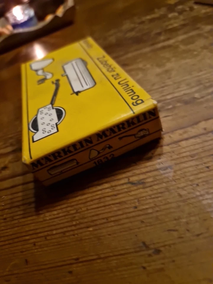 Märklin 1832 Zubehör Unimog OVP unbespielt Dachbodenfund Rarität  - Bild 4 von 4