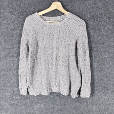 American Eagle Sweater Pullover Women S Small Gray Knit Long Sleeve Cotton