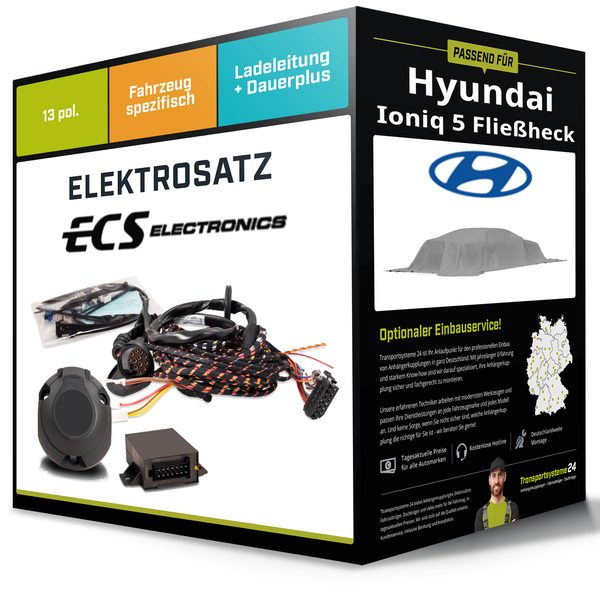 Elektrosatz 13-Pol Spezifisch für Hyundai Ioniq 5 FließHeck 09.2024-Jetzt-image