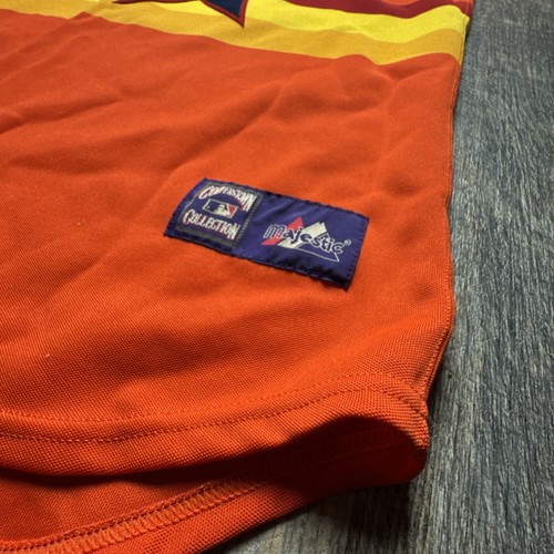 Vtg Majestic Nolan Ryan 1986 Houston Astros Rainbow Cooperstown Jersey Size XL - Picture 2 of 12