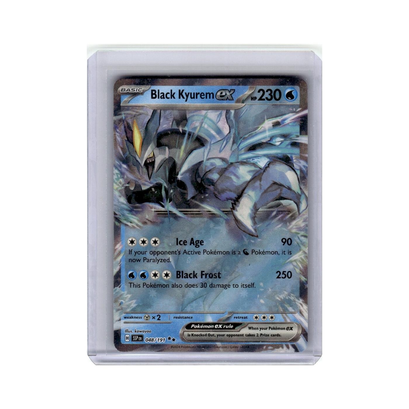 Black Kyurem ex 2024 Scarlet Violet Surging Sparks #48 Pokemon Pokemon Card NM