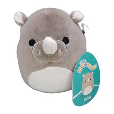 Squishmallows Irving Rhino 5" Plush Stuffed Animal Kellytoy Jazwares NWT 2024