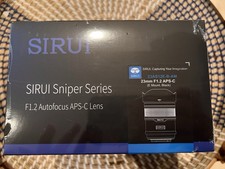 SIRUI Sniper 23mm Autofocus Lens, F1.2 Wide Angle APS-C Camera (E Mount, Black)