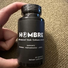 Hombre Male Enhancing Supplement for Men Advanced Stamina Performance 60ct 11/26