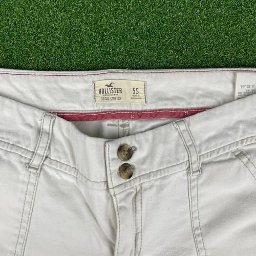 Vintage Hollister White Denim Low Rise Bootcut Socal Stretch Jeans Gr. 5S - Bild 2 von 6