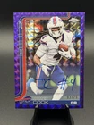 2025 Topps Chrome Football Purple Geometric Refractor James Cook #BA-JAC