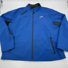North End Sport Mens Size XXL Weather Technology Jacket Blue Black Bud Light
