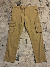 Wrangler Men's Regular Taper Cargo Pants 38x30 Tan Khaki