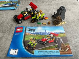 Lego City Helicopter Transporter 60049 PRE-BUILT