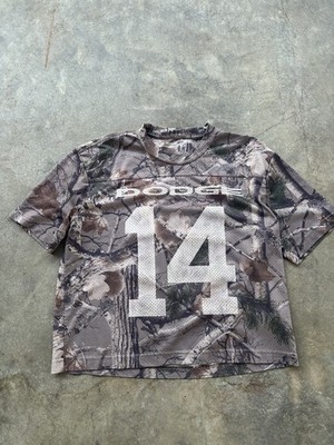 Hollister Dodge Hellcat Camouflage Mesh Boxy Crop Fit T-Shirt Crew