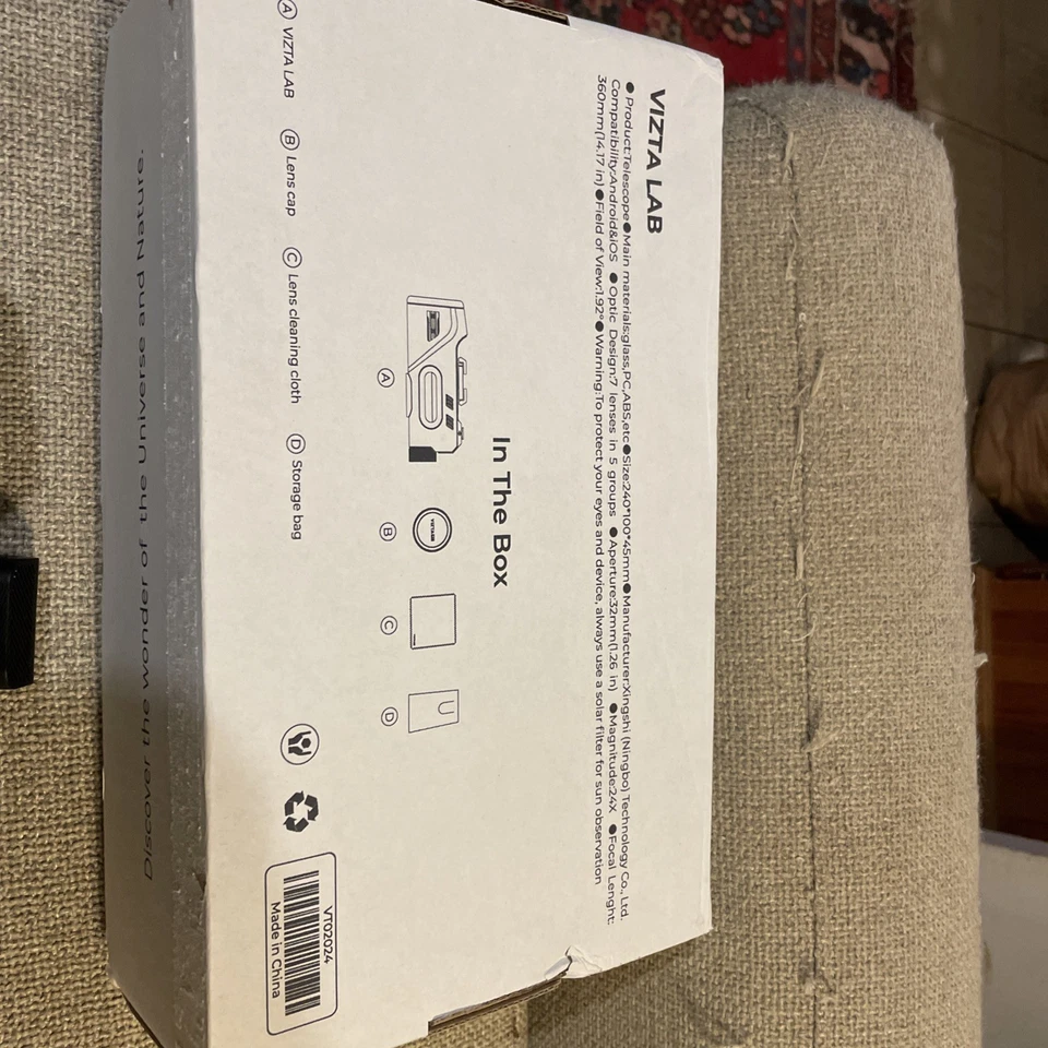 VIZTA Telescope for smartphone use with ai app very little use vgc with box etc - Image 2 of 4