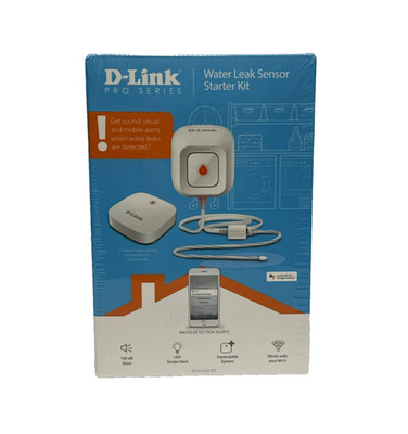 D-LINK Wi-Fi Water Leak Sensor Starter Kit DCH-S1621KT New Sealed