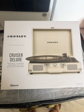 Crosley CR8005F-WS Cruiser Plus Vintage 3-Speed Bluetooth in/Out Suitcase Vinyl
