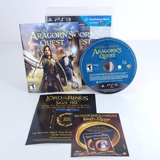 Lord of the Rings: Aragorn's Quest Sony PlayStation 3 PS3 2010 Complete w/Manual