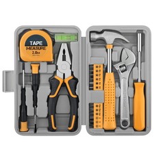 20 Pcs Home Tool Set, Basics Household Tool Kit with Small Mini Carrying Box ...