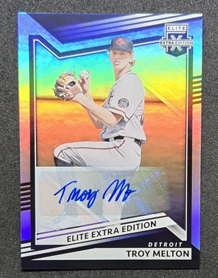 #ad Troy Melton 2022 Panini Elite Extra Edition Rookie Auto #117 TIGERS RC $8.99