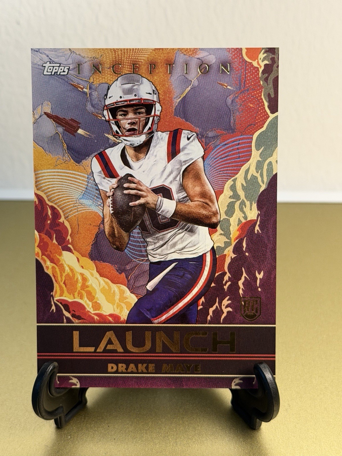 2024 Topps Inception Drake Maye Launch #L-2 SSP Case Hit RC Patriots