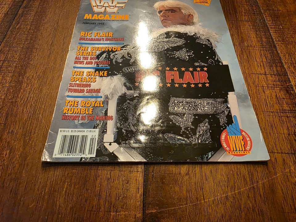 WWF Magazine February 1992 Ric Flair B - Image 2 of 4