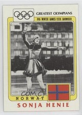 1983 History's Greatest Olympians 7-Eleven Rings Sonja Henie #18 0qx8
