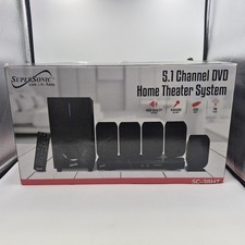 Supersonic SC-38HT 5.1 Channel DVD Home Theater System DVD/CD , Karaoke Mic Jack