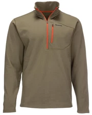 Simms Thermal Qtr Midlayer Zip Top - Size 2XL - Color Dark Stone - CLOSEOUT