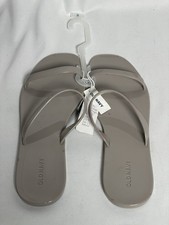 Sandalias chanclas grises antiguas azul marino nuevas - talla 8