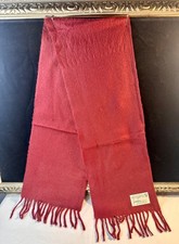 JUST REDUCED  VTG Johnstons Elgin UNISEX 100 Scottish Cashmere Deep Burgundy