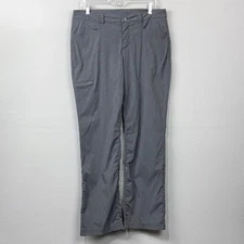 Eddie Bauer Gray Roll Up Hiking Pants Sz 12 Activewear Travel Lightweight Womens